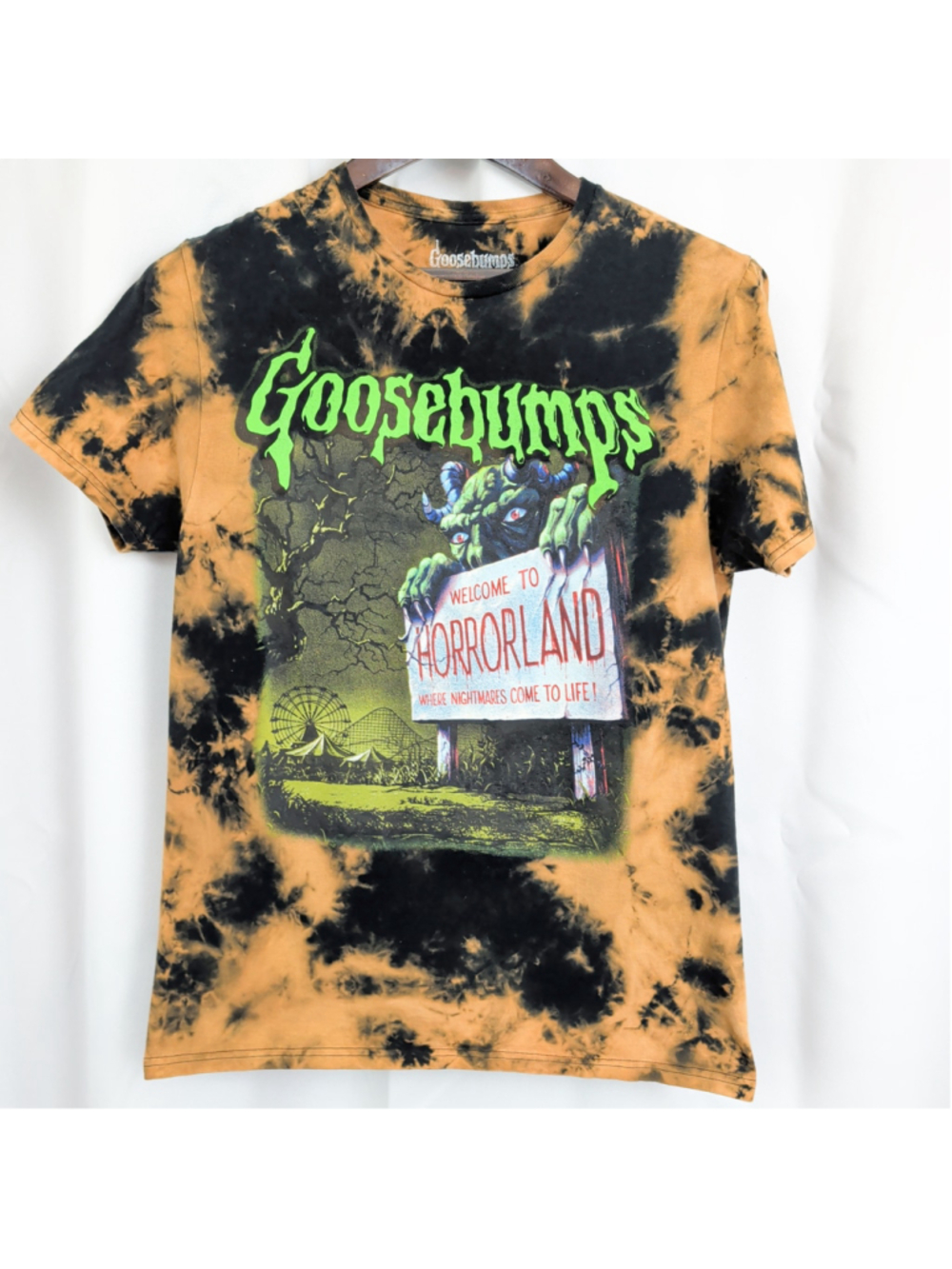 Goosebumps Welcome to Horrorland Tie-Dye Graphic T-Shirt Medium